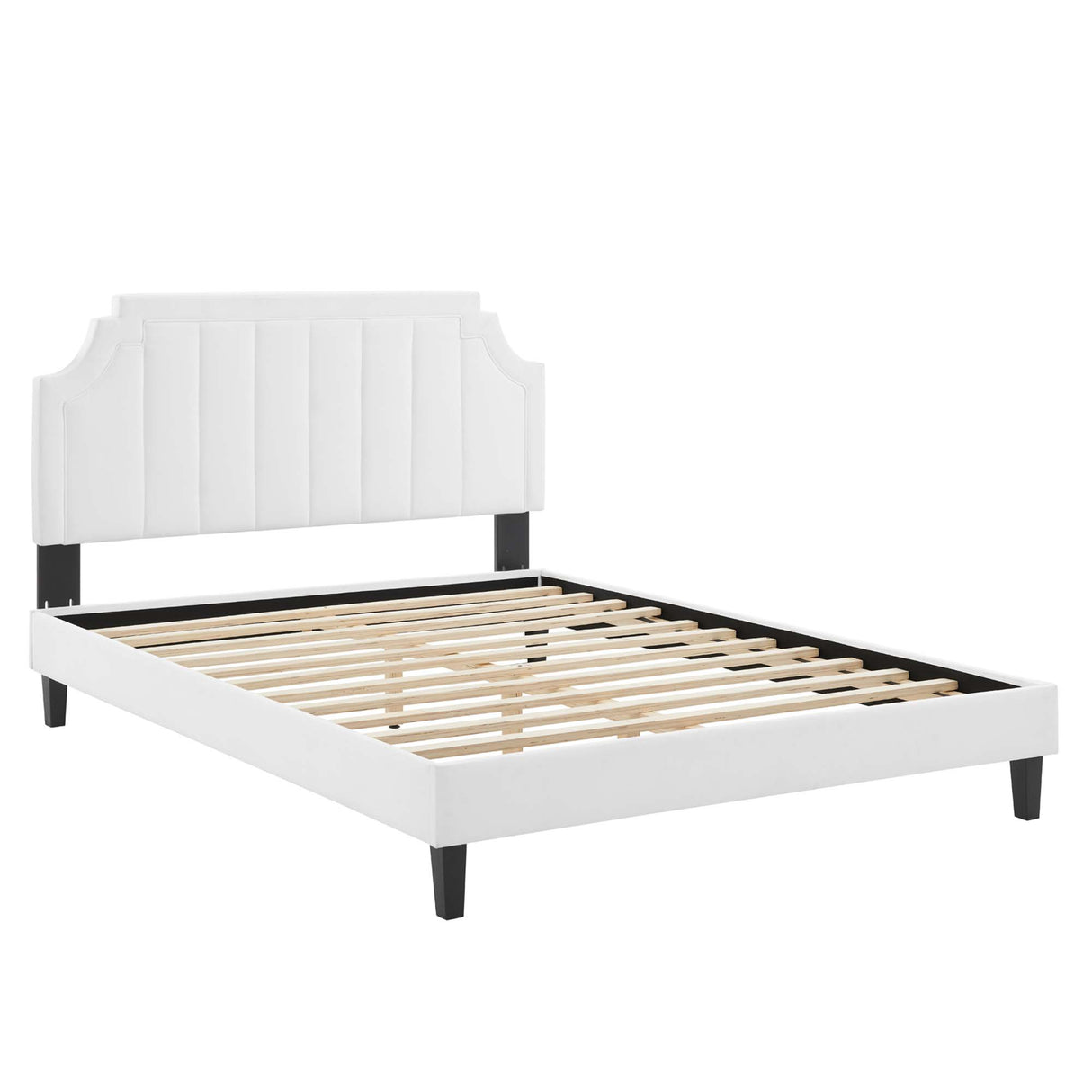 Sienna Performance Velvet Queen Platform Bed by Modway