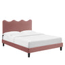 Current Performance Velvet Twin Platform Bed by Modway