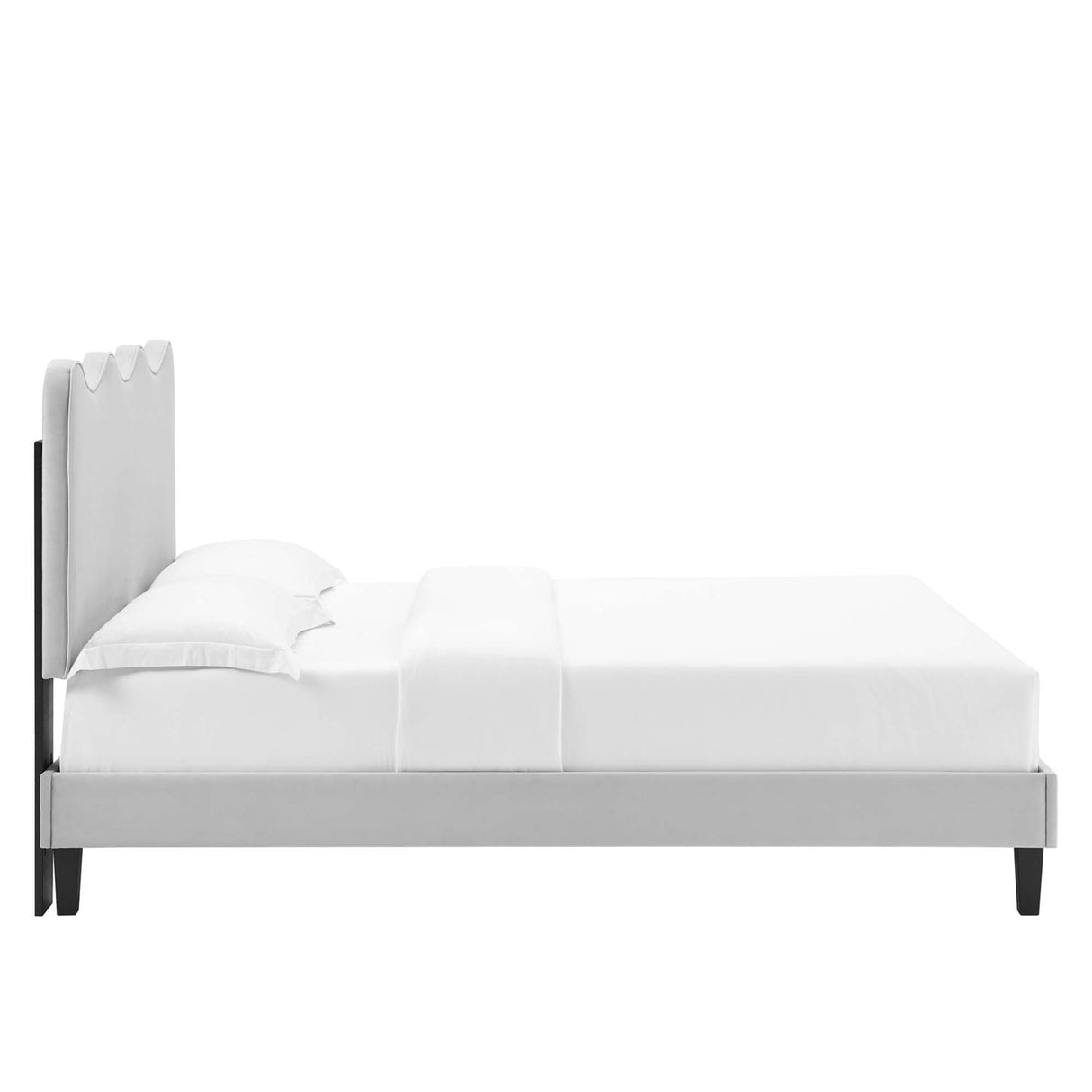 Current Performance Velvet Full Platform Bed by Modway