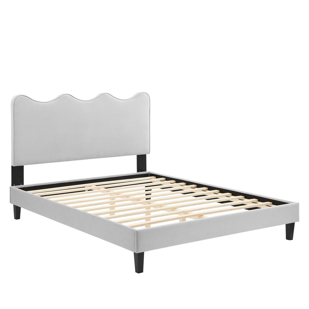 Current Performance Velvet Full Platform Bed by Modway