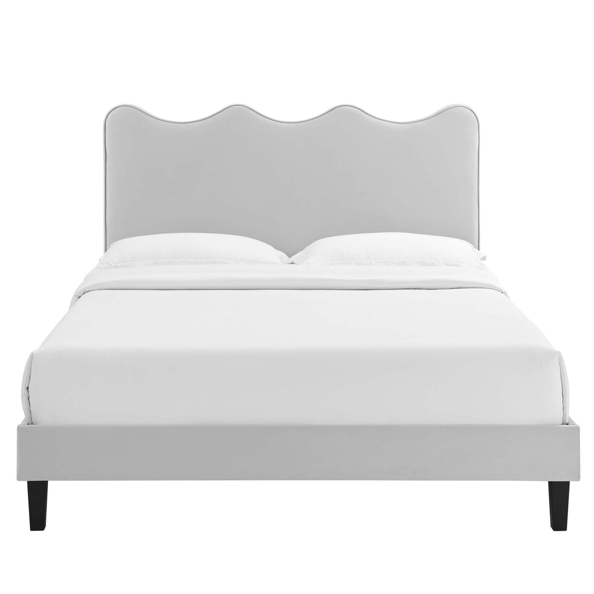 Current Performance Velvet Full Platform Bed by Modway