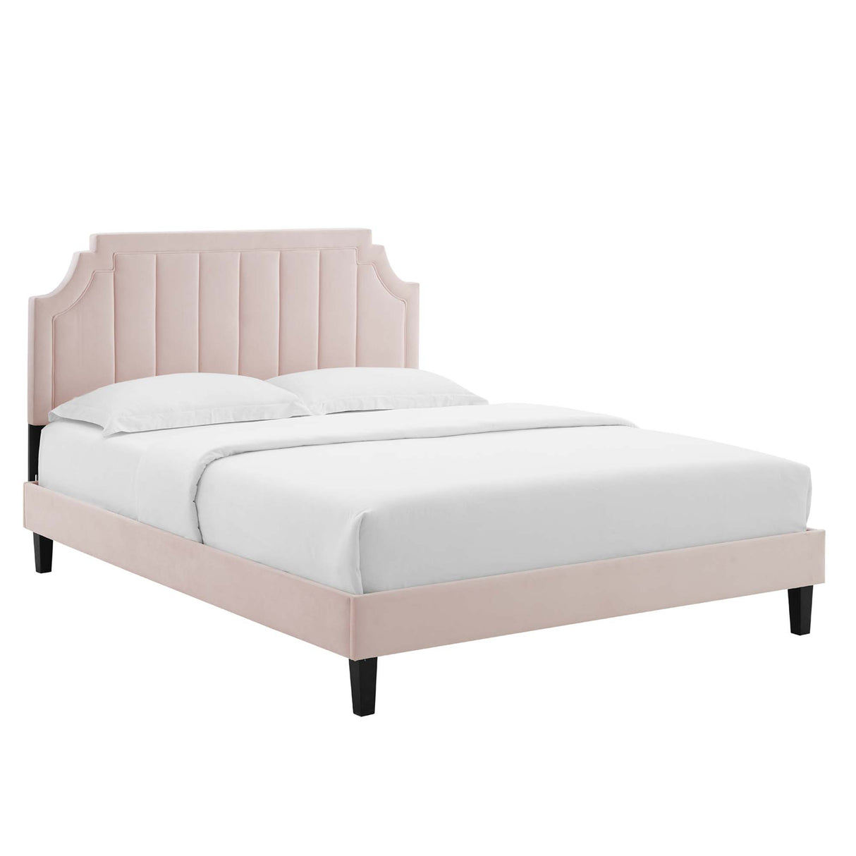 Sienna Performance Velvet Twin Platform Bed by Modway