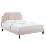 Sienna Performance Velvet Twin Platform Bed by Modway