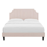 Sienna Performance Velvet Twin Platform Bed by Modway