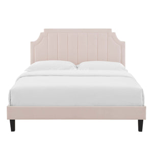 Sienna Performance Velvet Twin Platform Bed by Modway