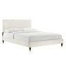 Leah Chevron Tufted Performance Velvet Queen Platform Bed by Modway