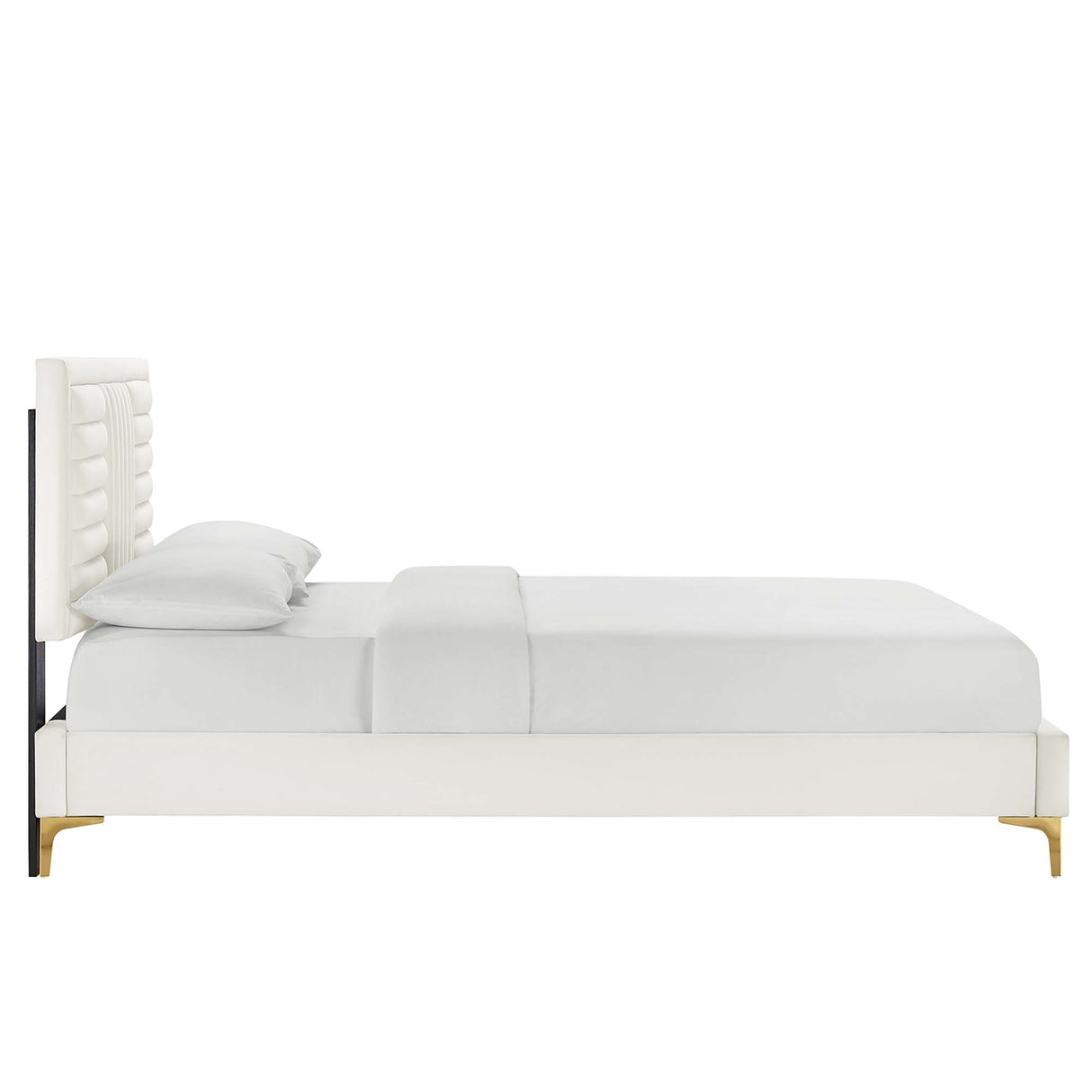 Sofia Channel Tufted Performance Velvet Queen Platform Bed by Modway