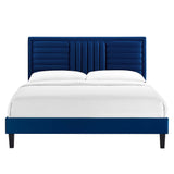 Sofia Channel Tufted Performance Velvet Full Platform Bed by Modway