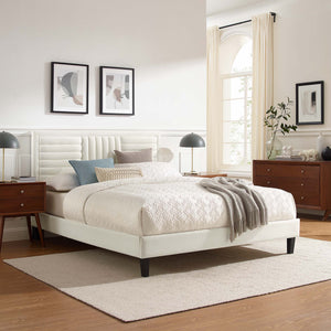 Sofia Channel Tufted Performance Velvet King Platform Bed by Modway