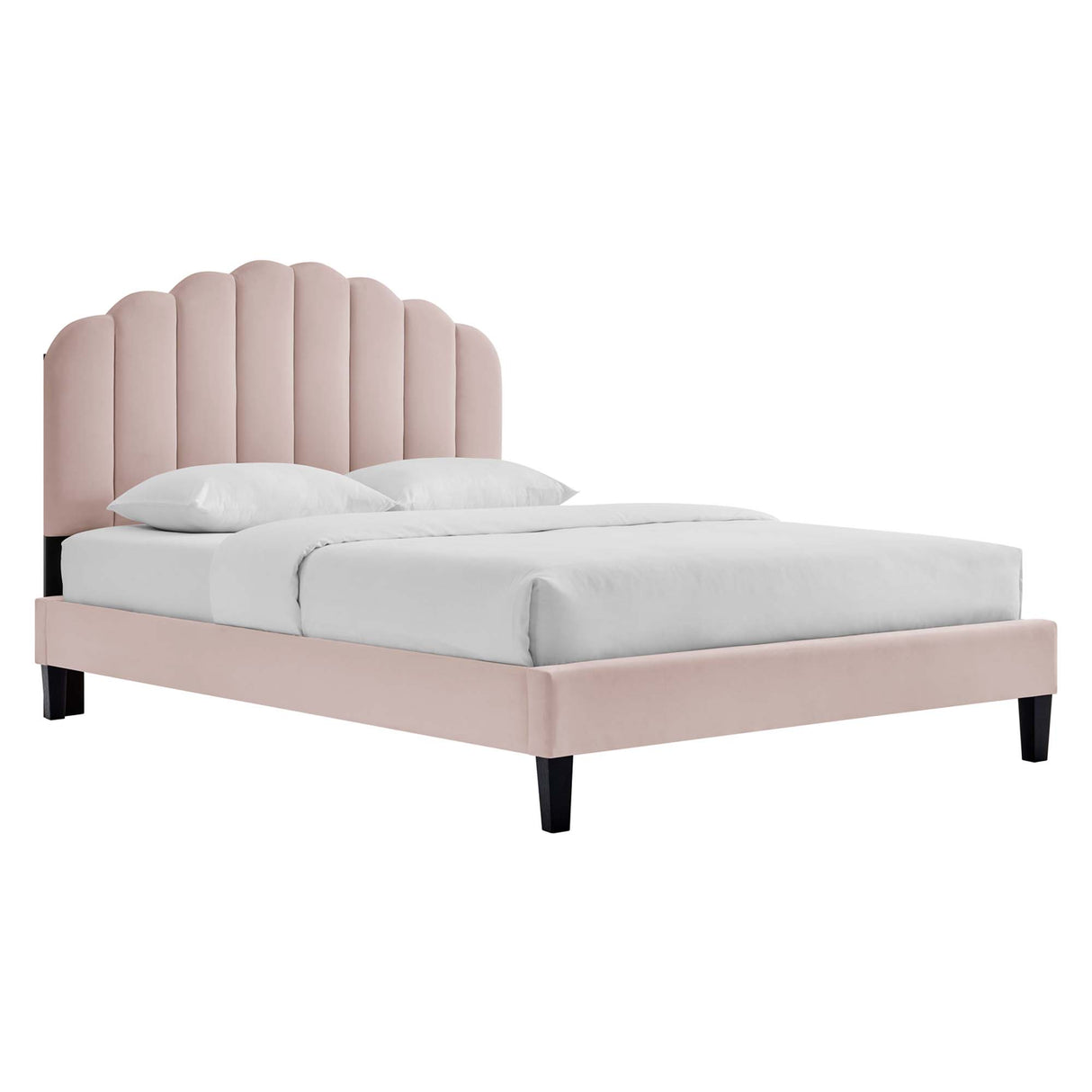 Daisy Performance Velvet Twin Platform Bed by Modway