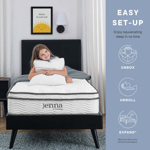 Jenna 6" Innerspring and Foam Narrow Twin Mattress by Modway