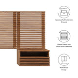 Render Wall Mount King Headboard and Nightstands by Modway