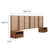 Render Wall Mount King Headboard and Nightstands by Modway
