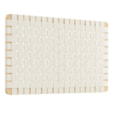 Sparta Weave Wall-Mount Vegan Leather Twin Headboard by Modway