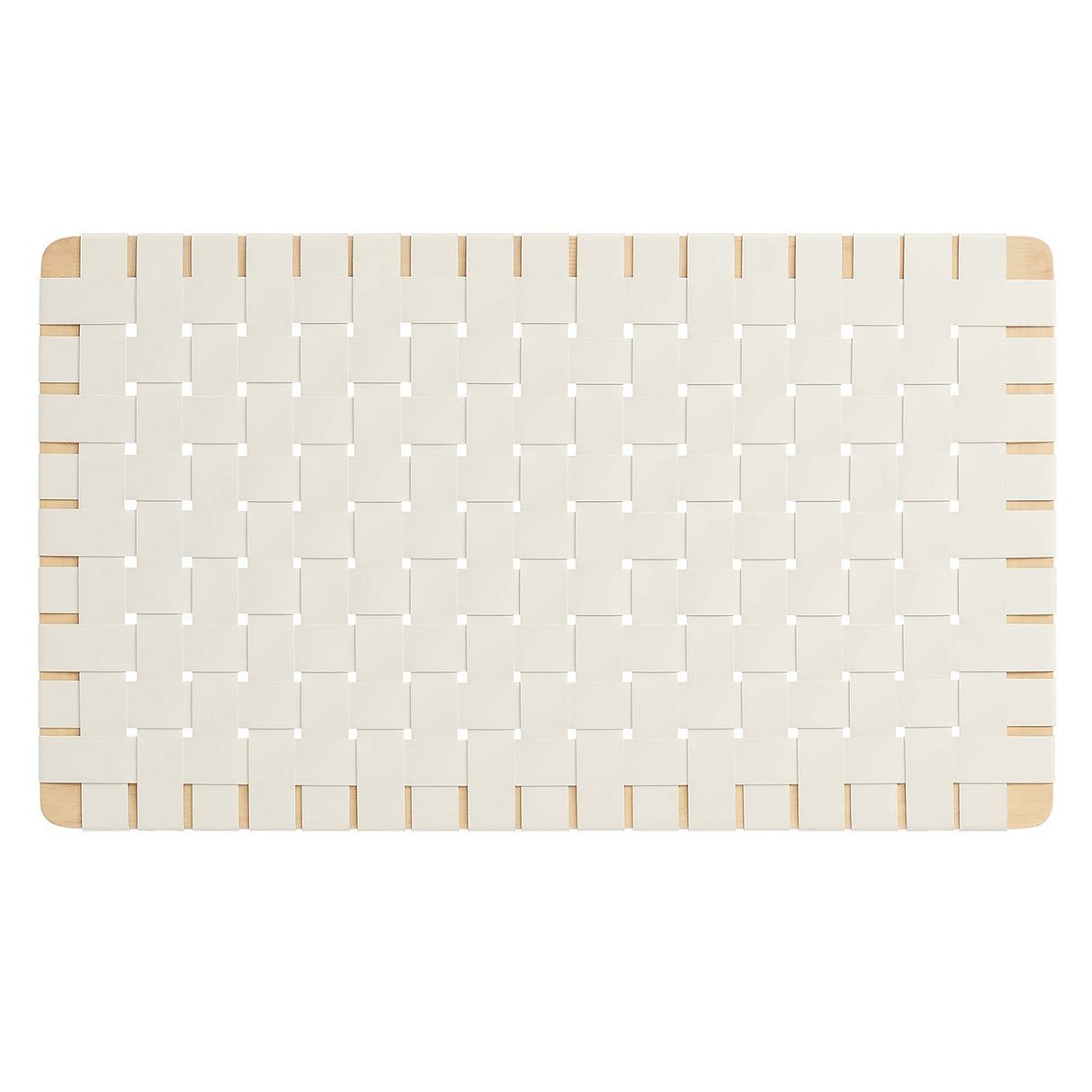 Sparta Weave Wall-Mount Vegan Leather Twin Headboard by Modway