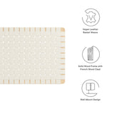 Sparta Weave Wall-Mount Vegan Leather Twin Headboard by Modway