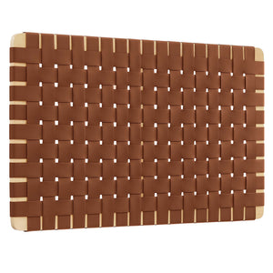 Sparta Weave Wall-Mount Vegan Leather Twin Headboard by Modway