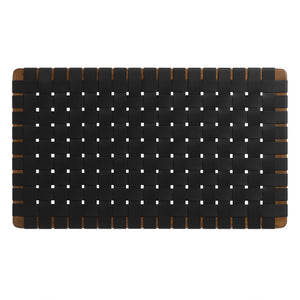 Sparta Weave Wall-Mount Vegan Leather Twin Headboard by Modway