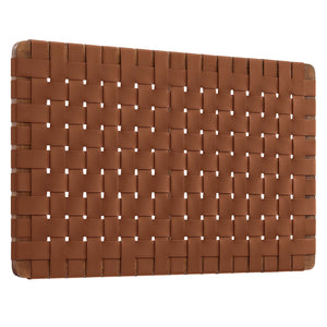 Sparta Weave Wall-Mount Vegan Leather Twin Headboard by Modway