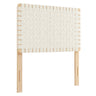 Sparta Weave Vegan Leather Twin Headboard