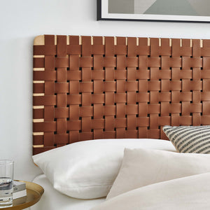 Sparta Weave Vegan Leather Full Headboard by Modway