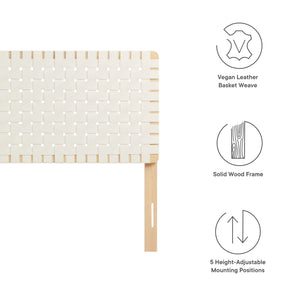 Sparta Weave Vegan Leather Full Headboard by Modway