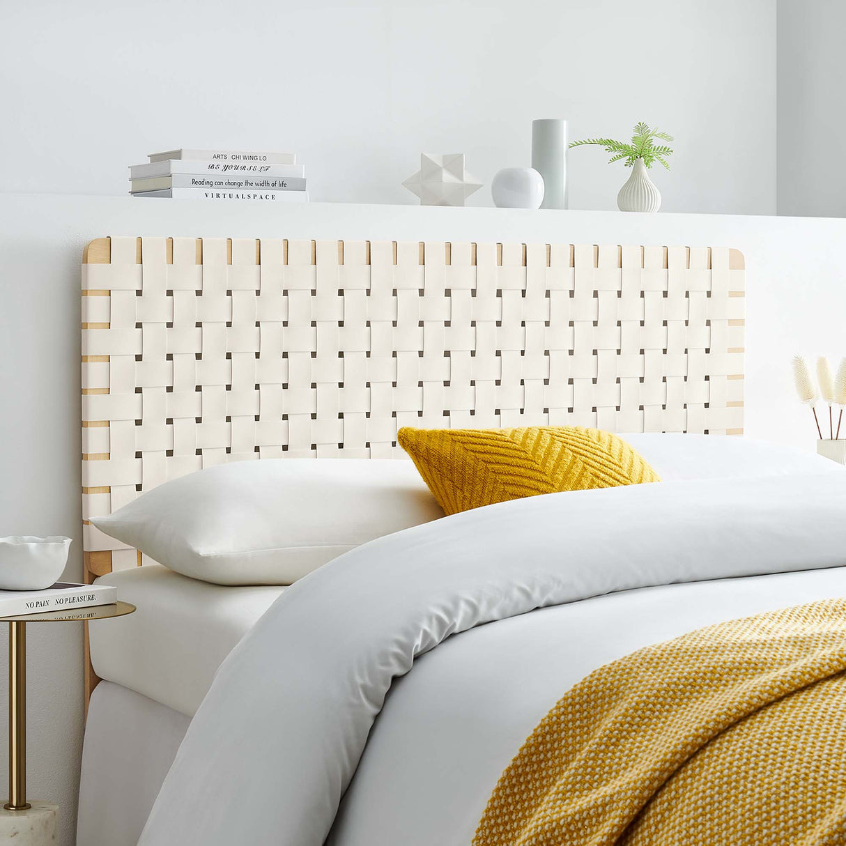 Sparta Weave Vegan Leather Full Headboard by Modway