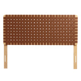 Sparta Weave Vegan Leather Full Headboard by Modway