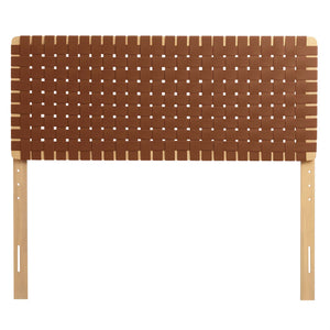 Sparta Weave Vegan Leather Full Headboard by Modway
