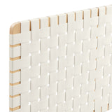 Sparta Weave Wall-Mount Vegan Leather Queen Headboard by Modway