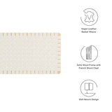 Sparta Weave Wall-Mount Vegan Leather Queen Headboard by Modway