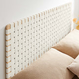 Sparta Weave Wall-Mount Vegan Leather Queen Headboard by Modway
