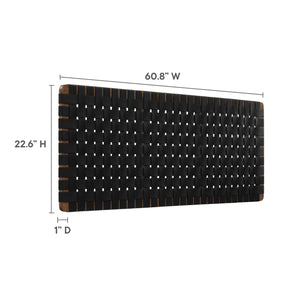Sparta Vegan Leather Weave Queen Headboard by Modway