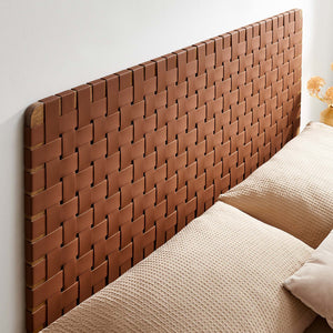 Sparta Vegan Leather Weave Queen Headboard by Modway