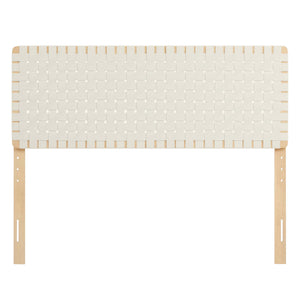 Sparta Weave Vegan Leather Queen Headboard by Modway