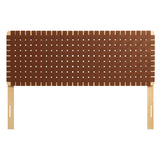 Sparta Weave Vegan Leather Queen Headboard by Modway