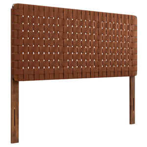 Sparta Weave Vegan Leather Queen Headboard by Modway