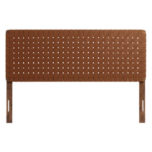 Sparta Weave Vegan Leather Queen Headboard by Modway