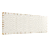 Sparta Weave Wall-Mount Vegan Leather King Headboard