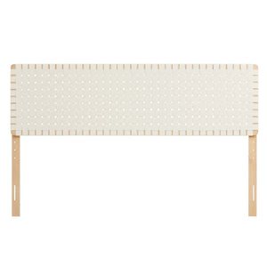 Sparta Weave Vegan Leather King Headboard by Modway