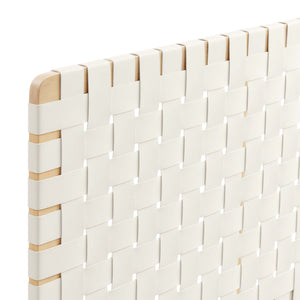 Sparta Weave Vegan Leather King Headboard by Modway