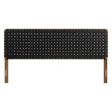 Sparta Weave Vegan Leather King Headboard by Modway
