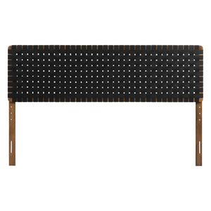 Sparta Weave Vegan Leather King Headboard by Modway