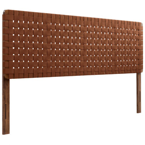 Sparta Weave Vegan Leather King Headboard by Modway
