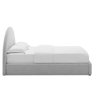 Resort Upholstered Fabric Arched Round Queen Platform Bed by Modway