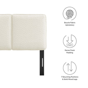 Lindee Boucle Fabric Twin Headboard by Modway