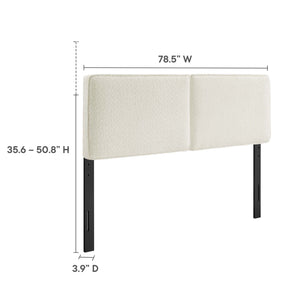 Lindee Boucle Fabric King Headboard by Modway