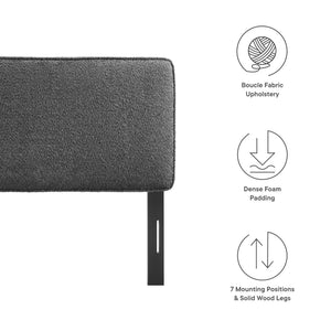 Lindee Boucle Fabric King Headboard by Modway