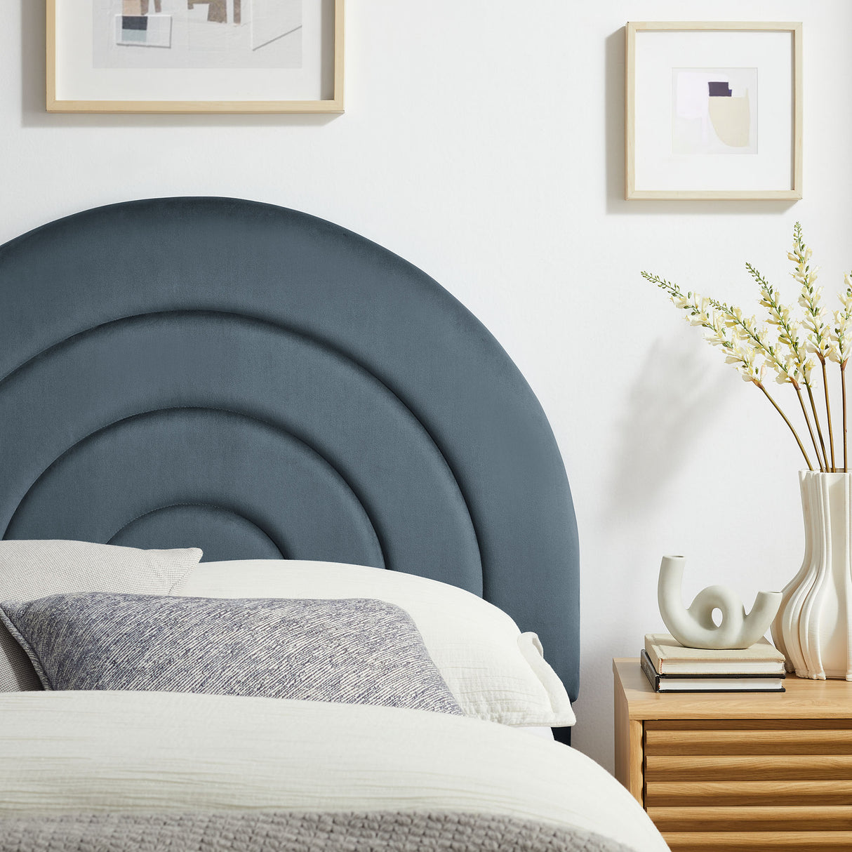 Solana Arched Performance Velvet Twin Headboard by Modway