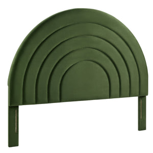 Solana Arched Performance Velvet King Headboard